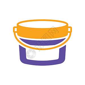 塑料桶容器油漆或食物字形 ico图片