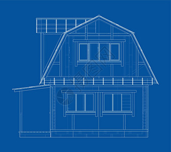 私人住宅 韦克托工程技术艺术房子绘画蓝图建筑学线条地面窗户图片