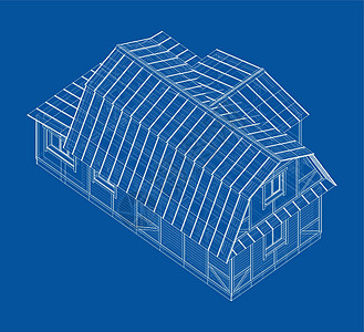 私人住宅 韦克托线条项目房子住房蓝图建筑学草图建筑建筑师艺术背景图片