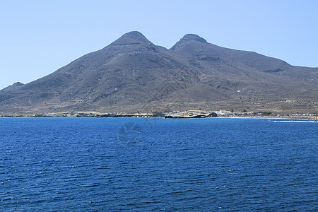 莫罗岛 阿尔梅里亚卡博德加塔和阿尔梅里亚的美景路灯海岸晴天卡波港口蓝色海滩火山小岛支撑图片