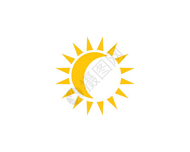 太阳标志 vecto日落艺术日出黄色地平线标识晴天公司天气海浪背景图片