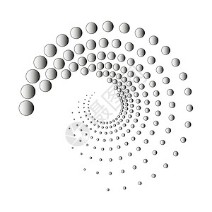 圆的递减点螺旋蜗牛原木的形状图片