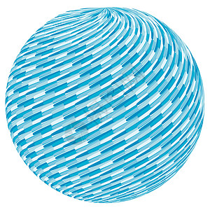 球体上的蓝色漩涡图案图片