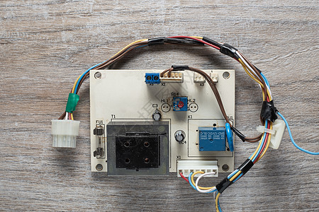 空气温度传感器 加热系统电控装置印刷电路板背景