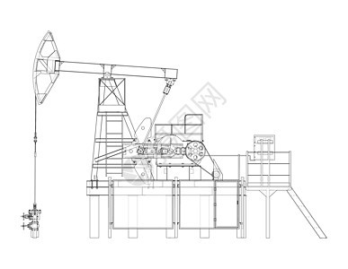 石油开采的工业设备 韦克托抽油机管道技术设施蓝图钻头活力气体螺栓油田图片