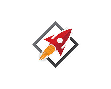 火箭标志 vecto插图卫星轨道航班速度行星天空宇宙发射星系图片