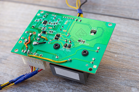 带有微电路的印刷电路板 用于控制电子设备的微型电路高科技硬件母板安全半导体电子产品工业工程固件处理器图片