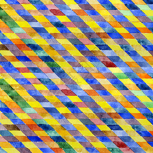淡墨山水五颜六色的抽象几何形状的图案 水彩 手工背景