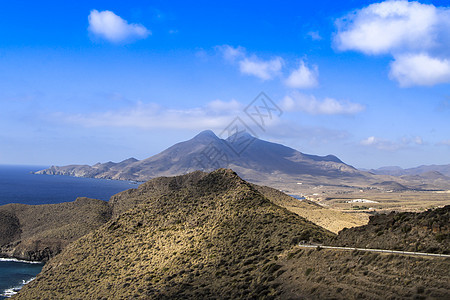 莫罗岛 阿尔梅里亚卡博德加塔和阿尔梅里亚的美景路灯火山渔船公园海岸阳光支撑村庄港口码头图片