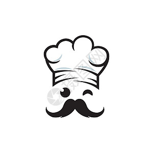 帽子厨师标志模板收据烹饪面包师职业饭馆早餐饮食软垫织物食物图片