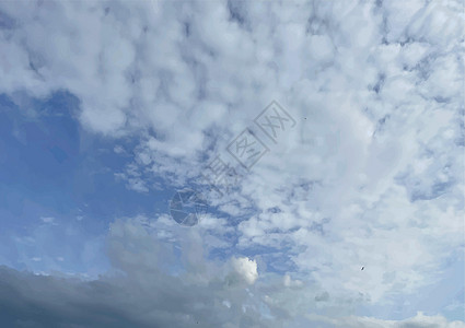 秋天季节的天空和雨云风暴场景气象蓝色地平线气候气氛环境戏剧性旅行图片