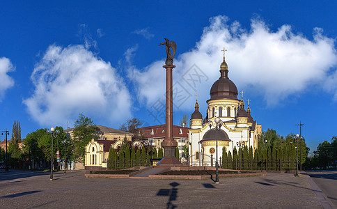 乌克兰教堂教会旅行大教堂城市建筑宗教旅游景观圣母建筑学假期图片