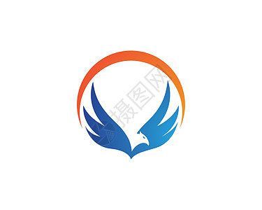 猎鹰鹰鸟标志模板飞行标识商业奢华荣耀公司盔甲翅膀孔雀身份图片