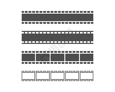 幻灯片矢量模板相框带子视频正方形地带电影条纹塑料照片摄影图片