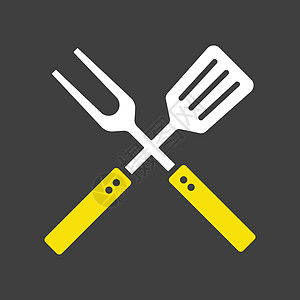 大叉子和锅铲图标 厨电图片