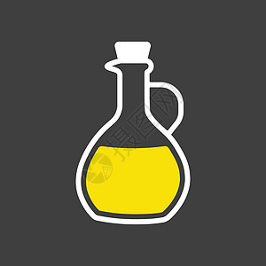 橄榄油玻璃壶投手矢量 ico食物烹饪插图营养处女水壶绿色农业液体玻璃图片