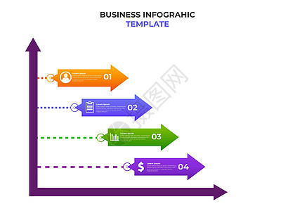 简单的现代渐变业务信息图表模板按钮广告技术坡度商业交通营销创造力金融插图图片