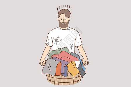 洗衣和洗衣服概念图片