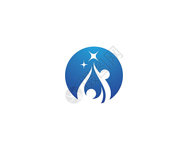 社区社区护理Logo模板社会公司家庭团体合伙世界成功联盟水滴网络图片