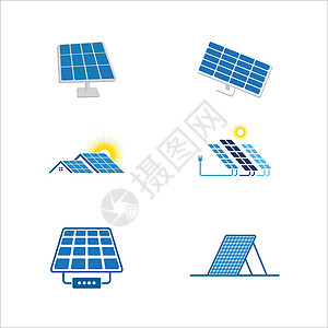 它制作图案太阳能矢量图标标识技术叶子控制板标志涡轮能源活力回收商业图片