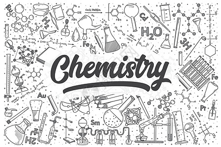 手绘化学矢量涂鸦集图片
