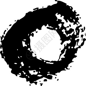 圆形矢量抽象圆 Grunge 画笔手绘纹理在黑色素描简单图案隔离在白色背景 Grange 涂鸦 Shap垃圾刷子织物装饰纺织品墙图片