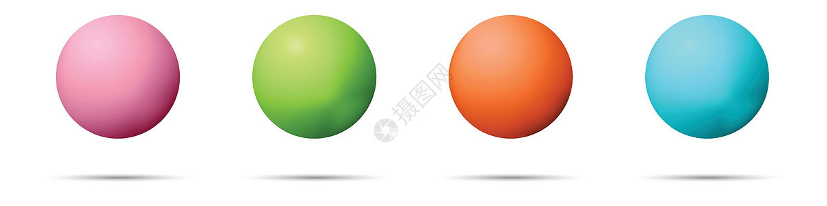 镶有玻璃彩球 在白色背景上突出显示的光滑逼真的 ball3D 抽象矢量插图 带阴影的大金属泡泡按钮艺术原子行星镜子球体反思纽扣彩背景图片