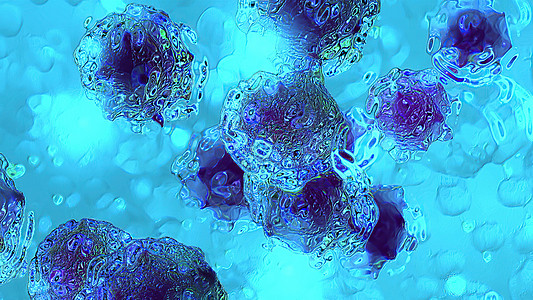 抑制癌细胞3d 插图冷冻条件下的癌细胞科学癌症动画片解剖学粒子生活实验室染色体损害维修背景