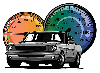 旧校车 肌肉车 它制作图案矢量图轿跑车海报打印贴纸力量学校车轮汽车驾驶公式图片