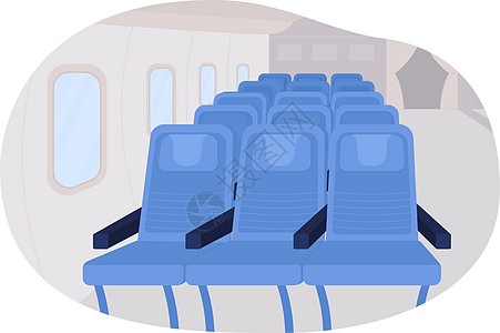 飞机乘客座位排二维矢量隔离它制作图案图片