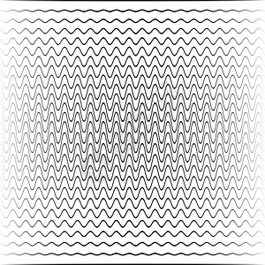 不同振幅和相位声波的波背景过渡空间中衰减传播无线电波墙纸正方形海浪圆圈均衡器插图运动音乐噪音圆形图片