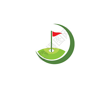 球场标志高尔夫标志模板艺术插图竞赛俱乐部球座高尔夫球场地球童冠军课程插画