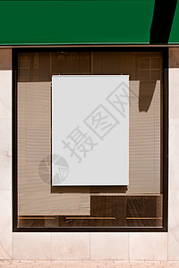长方形空白广告板玻璃窗帘 高品质照片图片
