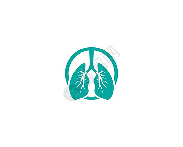 肺部护理标志 vecto诊所解剖学医院插图技术工作室测试网络医生品牌背景图片