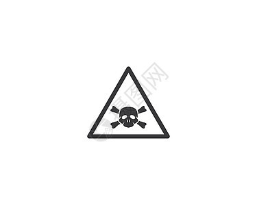 警告图标 vecto警报毒性标识横幅安全插图材料气体交通标签图片
