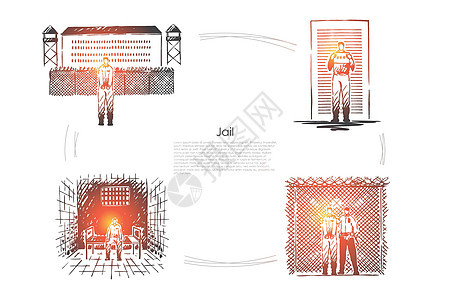 监狱刑事处罚刑事处罚囚犯监禁囚犯在狱中惩教机构banne图片
