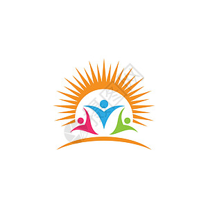 社区社区护理Logo模板家庭人类团队圆圈世界网络商业联盟团体生活图片