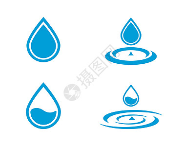 水滴标志模板海洋管道蓝色纯化雨滴液体公司食物水池海浪图片