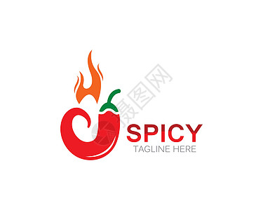 辣椒徽标模板矢量图标它制作图案胡椒餐厅美食标签食物菜单市场蔬菜烹饪插图图片