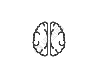 人造大脑大脑徽标模板矢量图标它制作图案版权技术身份器官知识分子创造力力量商业标识白色设计图片