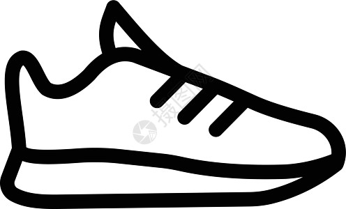 鞋训练衣服蕾丝鞋类跑步插图活动运动培训师运动鞋图片