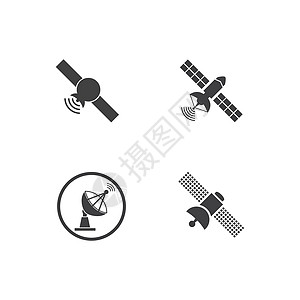 卫星图标科学天线盘子雷达定位按钮系统广播信号电讯背景图片