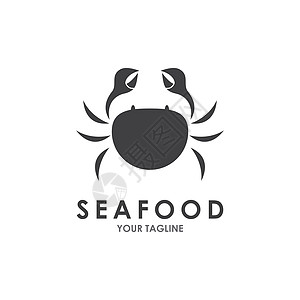 螃蟹海鲜食物提琴手生活市场徽章标签餐厅卡通片美味高清图片