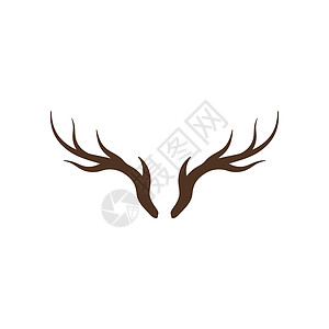 鹿茸徽标矢量图标它制作图案驯鹿颅骨哺乳动物乡村荒野牛角野生动物标签喇叭羚羊图片