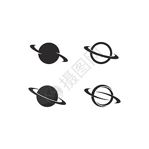土星行星图标它制作图案的矢量符号海洋天体卫星圆圈轨道星系宇宙宇宙学戒指旅行图片
