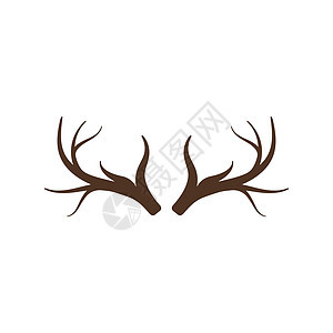 鹿茸徽标矢量图标它制作图案驼鹿乡村野生动物驯鹿猎人插图荒野动物园哺乳动物喇叭图片