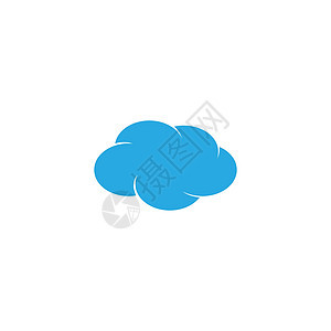 蓝云标志矢量图标设计艺术公司下载身份标识夹子网络计算互联网解决方案图片