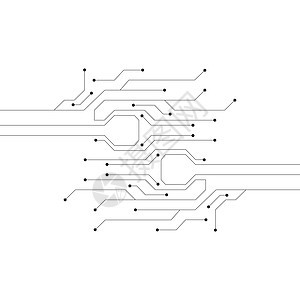 它制作图案电路技术模板矢量母板互联网处理器圆圈电子产品插图网络芯片科学木板图片
