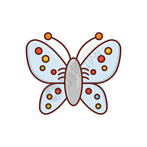 蝴蝶动物绘画翅膀收藏标识艺术科学白色君主蓝色图片