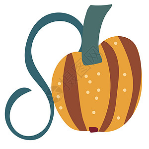 在温暖的颜色的秋天元素与南瓜和字法 秋季的矢量设计浆果丰收卡片庆典涂鸦刻字收成装饰插图感恩图片